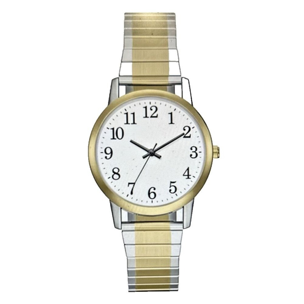 Men's Two Tone Stainless Steel Expansion Watch '